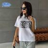 Retro Leopard Printed T-shirt 100% Cotton T-shirt Women's Clothing Summer Fashion Simple Lovely Casual Comfy Short Sleeve Top