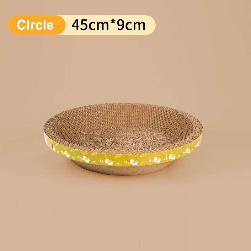 Круглая когтеточка для кошек, прочная чашеобразная подкладка для когтеточки для кошек, игрушки для кошек, гофрированная бумага, когтеточка для кошек высокой плотности, товары для животных