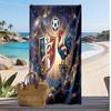 Пляжное полотенце с принтом France Football, быстросохнущее, супервпитывающее, мягкое банное полотенце для плавания, пляжа, путешествий, сувенир, подарок