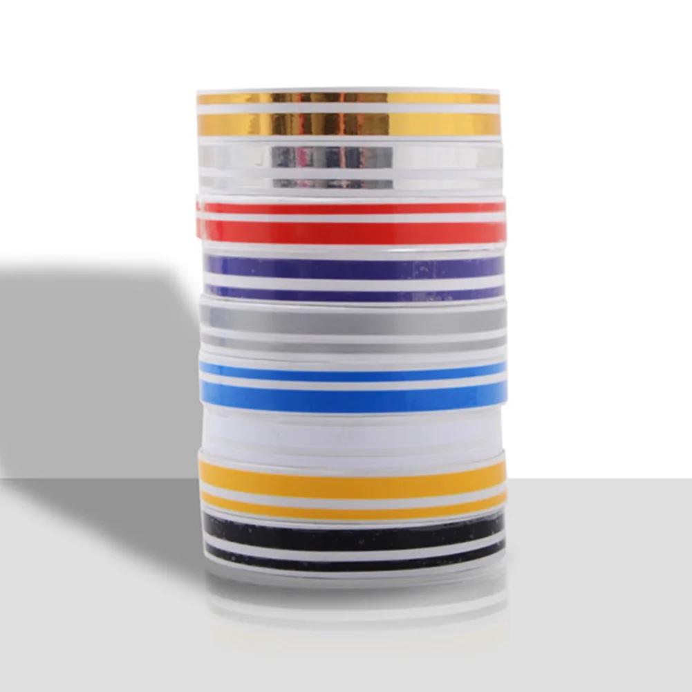 9,8 м 1 рулон Полосатая Pin Stripe Steamline Двухлинейная лента Наклейка на кузов автомобиля Виниловая наклейка Декор автомобиля Инструменты для стайлинга Многоцветная