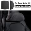 Удобный подголовник-подушка для шеи для Tesla Model 3/Y/3+ Model Y Juniper 2025 Аксессуары Автомобильная замшевая подушка для шеи для путешествий