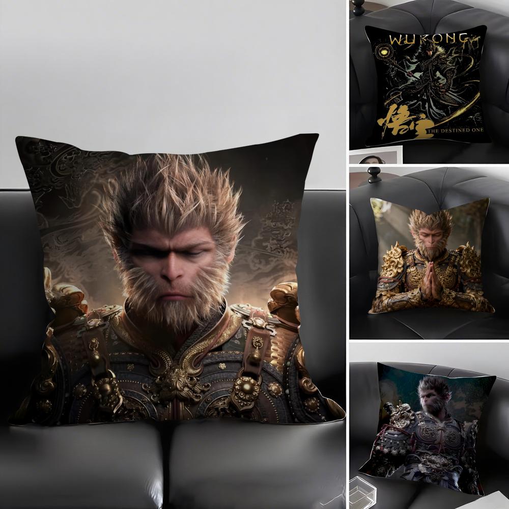 Classic Black MMyth Cool Cushion Cover Elegant Comfort Pillowcase Sofa Bed Doublesided Printed Invisible Zipper Home Decor