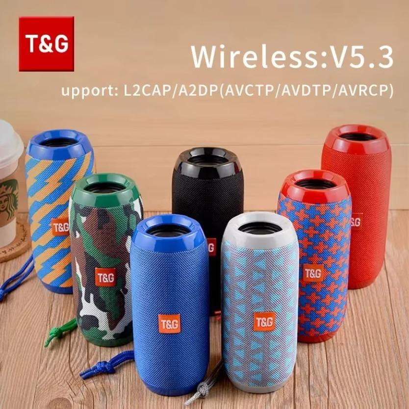 TG117 Портативная Bluetooth-колонка TWS Беспроводная Двойной Бас Уличная Колонка Бумбокс FM AUX TF-карта Музыкальный Плеер Для Кемпинга Езды
