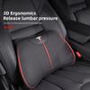 For Tesla Model 3 / Y Juniper Car Headrest Lumbar Support Memory Foam Car Rest Neck Pillow Seat Cushion Cover Car Accessories