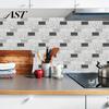 Peel Stick Tile Stickers 5Pcs Vintage Brick Stickers, Waterproof Oil?Proof Wallpaper, Flexible PVC Wall Tiles & Backsplash for Kitchen Living