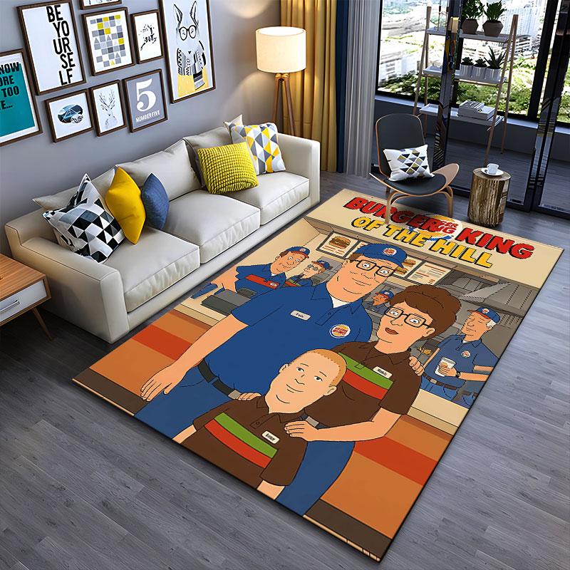 Burger King Family Fun Theme suitable as a non-slip mat for the living room or bedroom sofa