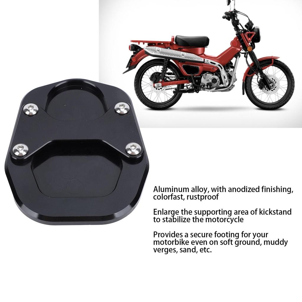 Side Stand Extension Pad for Motorcycle Side Stand Plate Dress Up Parts Aluminum Alloy