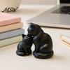 Минималистичные Настольные Аксессуары 3D Печатная Фигурка Кошки, Милая Статуэтка Мамы и Котенка, Фигурки для Домашнего Декора Животное Украшение Дом, Офис, Полка