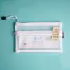 Document Pen Box Cosmetic Storage Bag School Stationery Supplies File Folder Double Mesh Pencil Bag