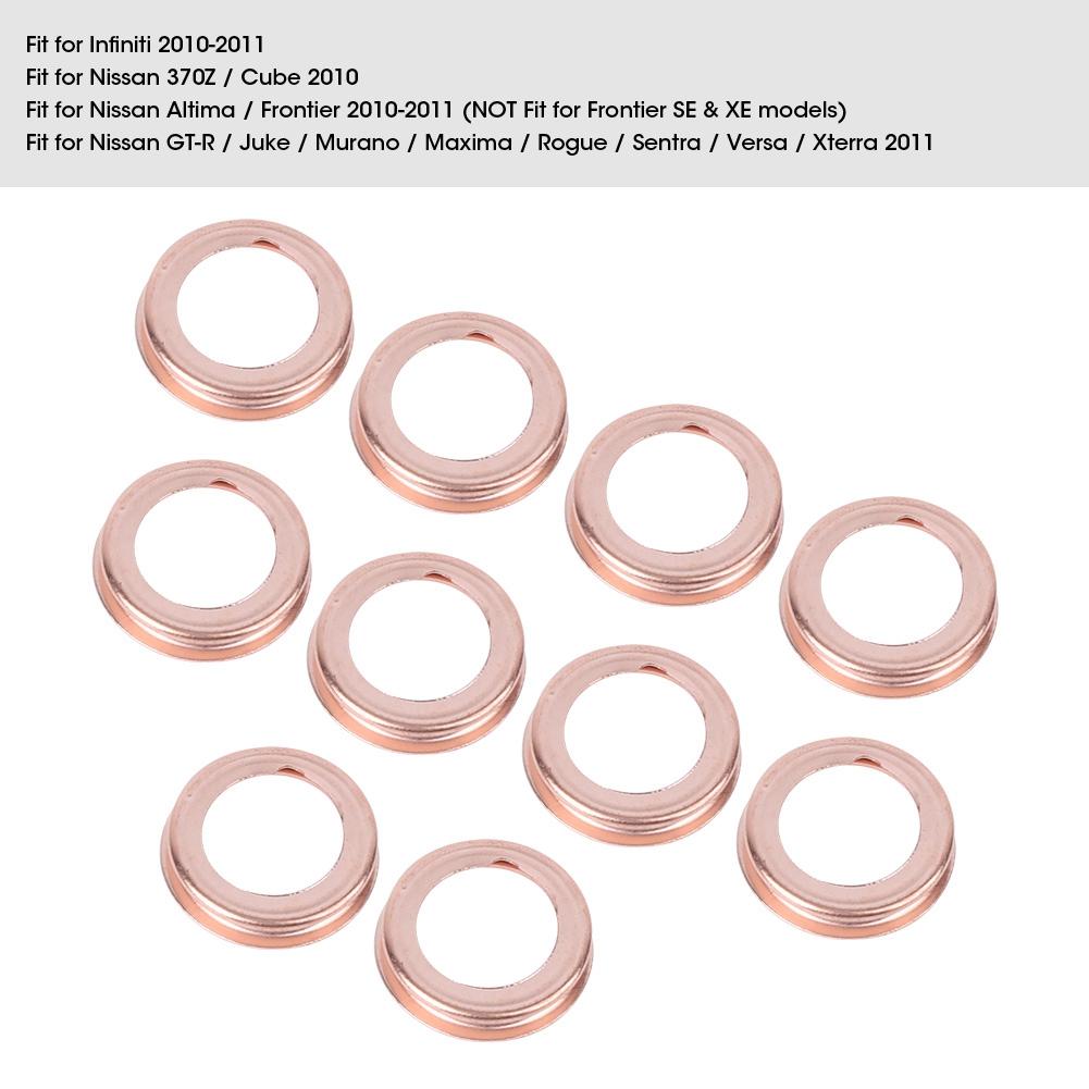 10 шт. Уплотнительные шайбы для сливной пробки масляного поддона 11026JA00A подходят для Nissan 20102011
