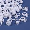 100 шт одноразовый белый клей для ресниц кольцо держатель стакана контейнер пигмент для татуировки инструменты для наращивания ресниц принадлежности для ресниц аксессуары