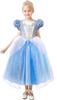 TYHTYM Cinderella Princess Blue Sizes Kids Perfect for and Birthdays Dress, Dress, Children's Cosplay, Dress, 105-120cm, Costume, Christmas,