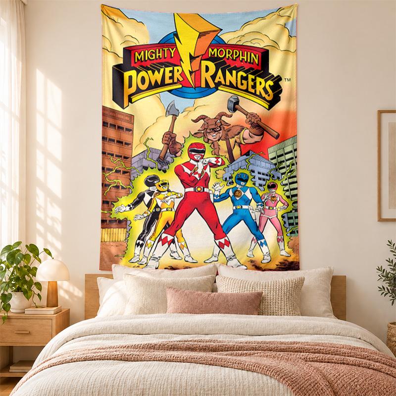 Power Rangers Tapestry highquality for decorating living room bedroom dorm walls ideal as bedroom wallart orholiday gift