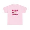 Pugs Not Drugs Unisex T-Shirt - Funny Dog Lover Tee, Cute Pet Owner Shirt, Animal Graphic Top, Gift for Pug Lovers, Comfy Cotton Tshirt