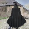 Плащ с капюшоном для средневекового косплея и фестивалей для мужчин и женщин