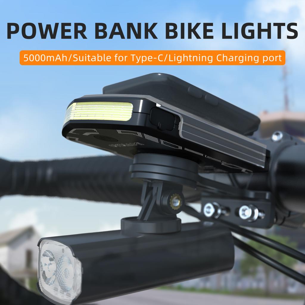 CYCLAMI Bicycle Light Cycling Smart Headlights Type-C Charging Front Lamp For XOSS Garmin IGS Computer Lights Charging 7
