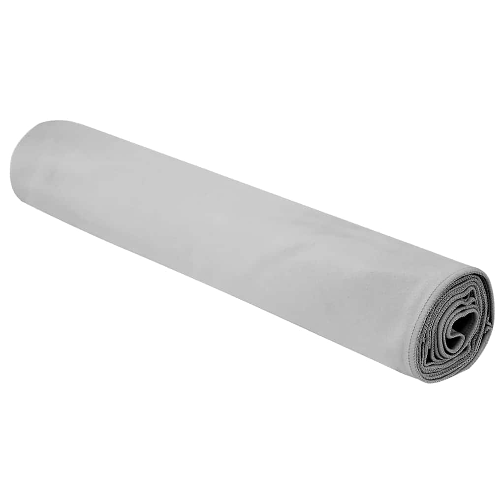 Sports Towels 2 pcs Grey 200 x 100 cm Polyester and Polyamide