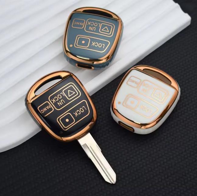 2/3 Buttons TPU Car Key Case Cover Fob For Toyota FJ Cruiser Land 2008-2014 Yaris Echo For Lexus ES GS LS IS RX SC LX RX400h