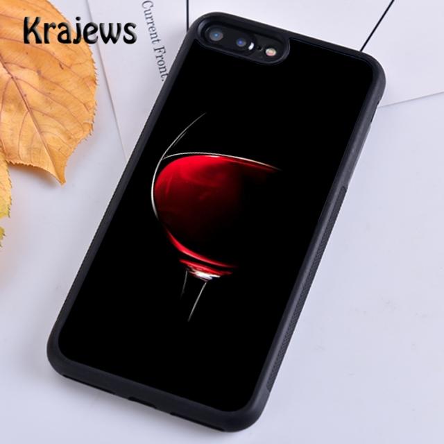Krajews Red Wine Glass Soft Phone Case Cover For IPhone 18 17 Air 16 15 14 plus 11 12 13 pro max coque Shell Fundas