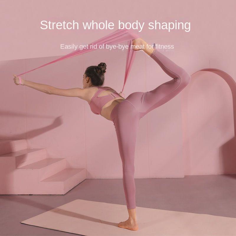 Yoga Tension Strap Elastic Band Sheet Resistance Beginner Professional Open Shoulder Thin Back Workout Stretching