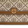 Tory Burch T Monogram Jacquard Woven Leather Trimmed Shoulder Bag Small Women Shoulder Bag Hazelnut-Brown 135845-371