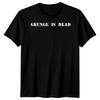 Музыкальная футболка Grunge Is Dead унисекс с графическим принтом в винтажном стиле