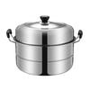 Thickened Stainless Steel Steam Pot Multi Layer Multipurpose Large Stock Cooking Pot for Induction