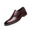 Men's Casual Business Shoes Microfiber Leather Square Toe Lace-up Mens Dress Office Flats Men Fashion Wedding Party Oxfords 2024