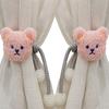 2Pcs Ins Cartoon Bear Curtain 3D Bear Curtain Tieback Window Curtain Buckles  Curtain Decor