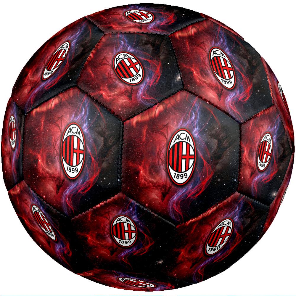 Футбольный мяч в тематике AC Milan, размер 5. Мягкий на ощупь, профессиональный тренировочный мяч для занятий спортом на открытом воздухе.