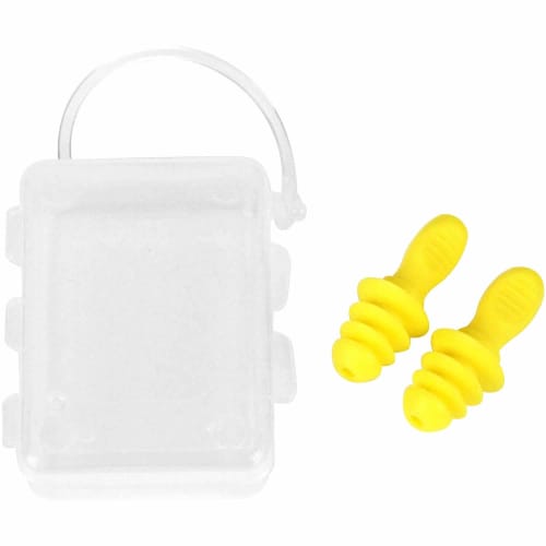 SK11 Rubber Earplugs 1 Pair for Noise Prevention with Storage Case SEP-2-1P
