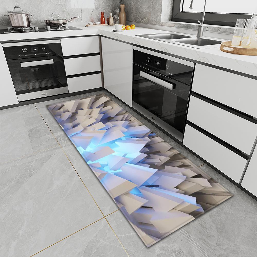 Коврик для входной двери, ковер для кухни, спальни, нескользящий напольный коврик для коридора, балкона, коврик с принтом, напольный коврик
