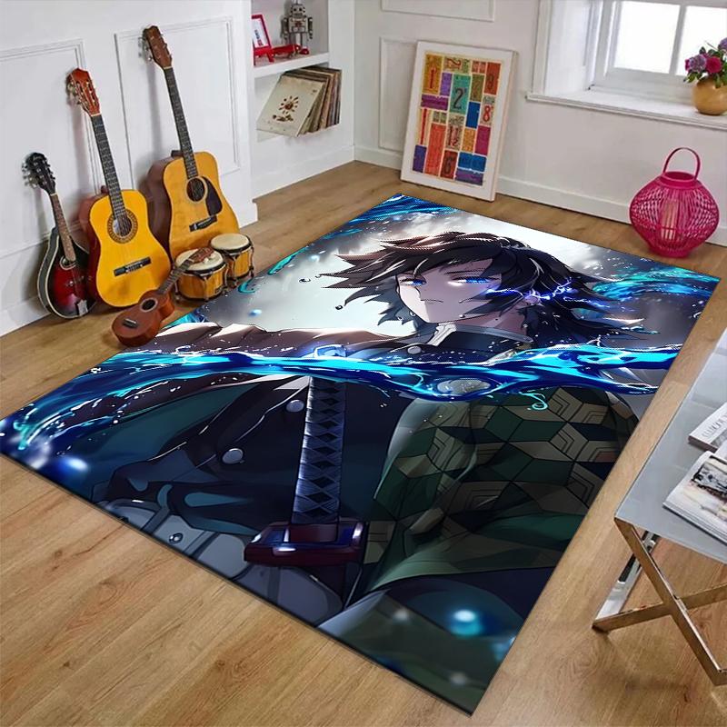 Tomioka GiyuuPrinted Area Rug Carpet for Bedroom Living Room Home Decor Rugs Mat Non Slip Mat Rug for Bedside