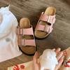 Texas Holiday~ 2025 Summer New Retro Thick-soled Double Buckle with Slippers Women's Sandals Outside
