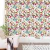 1 шт. Красочные птицы и бабочки Отклеивающиеся обои Винтажные цветочные Съемные Самоклеящиеся Обои для домашнего декора