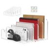 Acrylic Mail Holder 5 Compartments Clear Envelope Organizer Vertical Mail Storage Rack Multifunctional for Envelope Letter