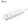 BULL 6-Outlet Power Strip with 3 USB Ports