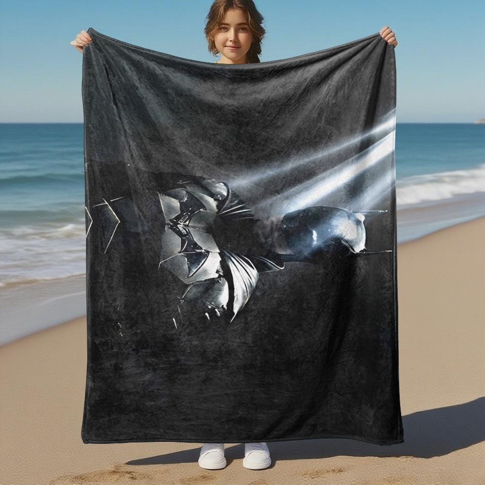 1pc Batman Armor Dark Knight - Throw Blanket, Soft, Flannel Blankets, Living Room, All Seasons Use-1102002
