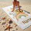 Custom Name Ultra-Soft Beach Towel with Animals Theme,Ideal for Pool - Camping, Diving - Perfect Travel Essential, Vibrant Beach Towel.