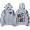 Neo Tokyo Anime Akira Zipper Hoodies Science Fiction Cartoon Movie Saro Kaneda Zip Up Sweatshirts Men Women Casual Pullovers