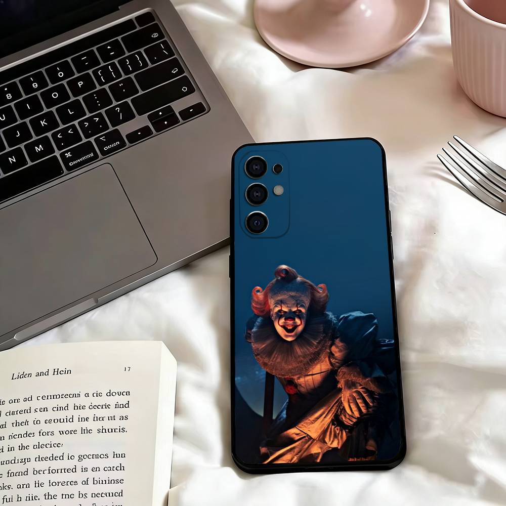 Чехол для телефона Art the Clown horror T-Terrifiers для Samsung S25, S24, S21, S22, S23, S30, Ultra, S20, Plus, Fe, Lite, Note, 10, Черный