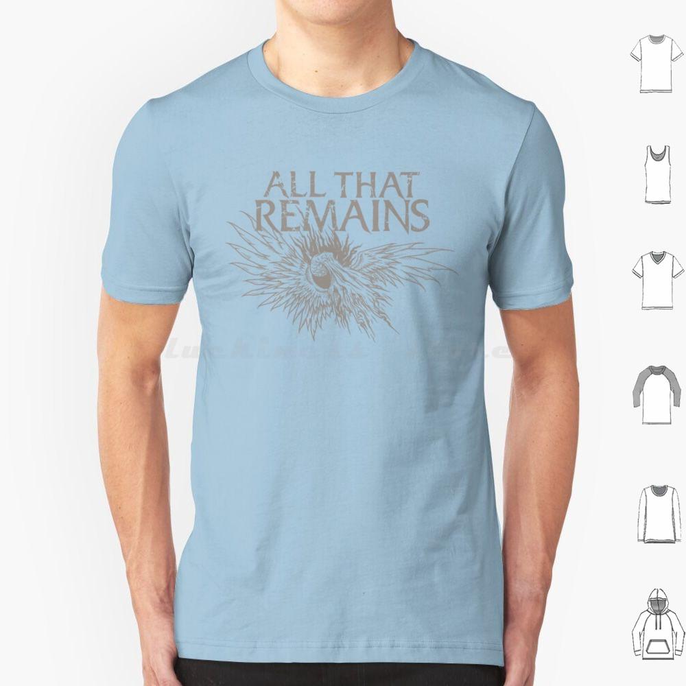 All That Remains Футболка на осень 6XL Хлопок Прохладная футболка All That Remains Линия Метал Мелодичный Металкор Осень Падший Ангел Все Остается