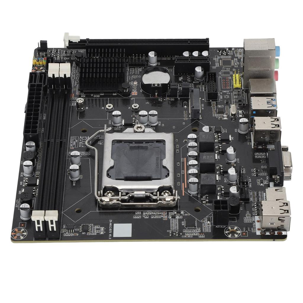 Материнская плата для настольного компьютера H61C LGA 1155 Pin DDR3 Двухканальная игровая материнская плата Компьютерная материнская плата с 4 USB2.0 2