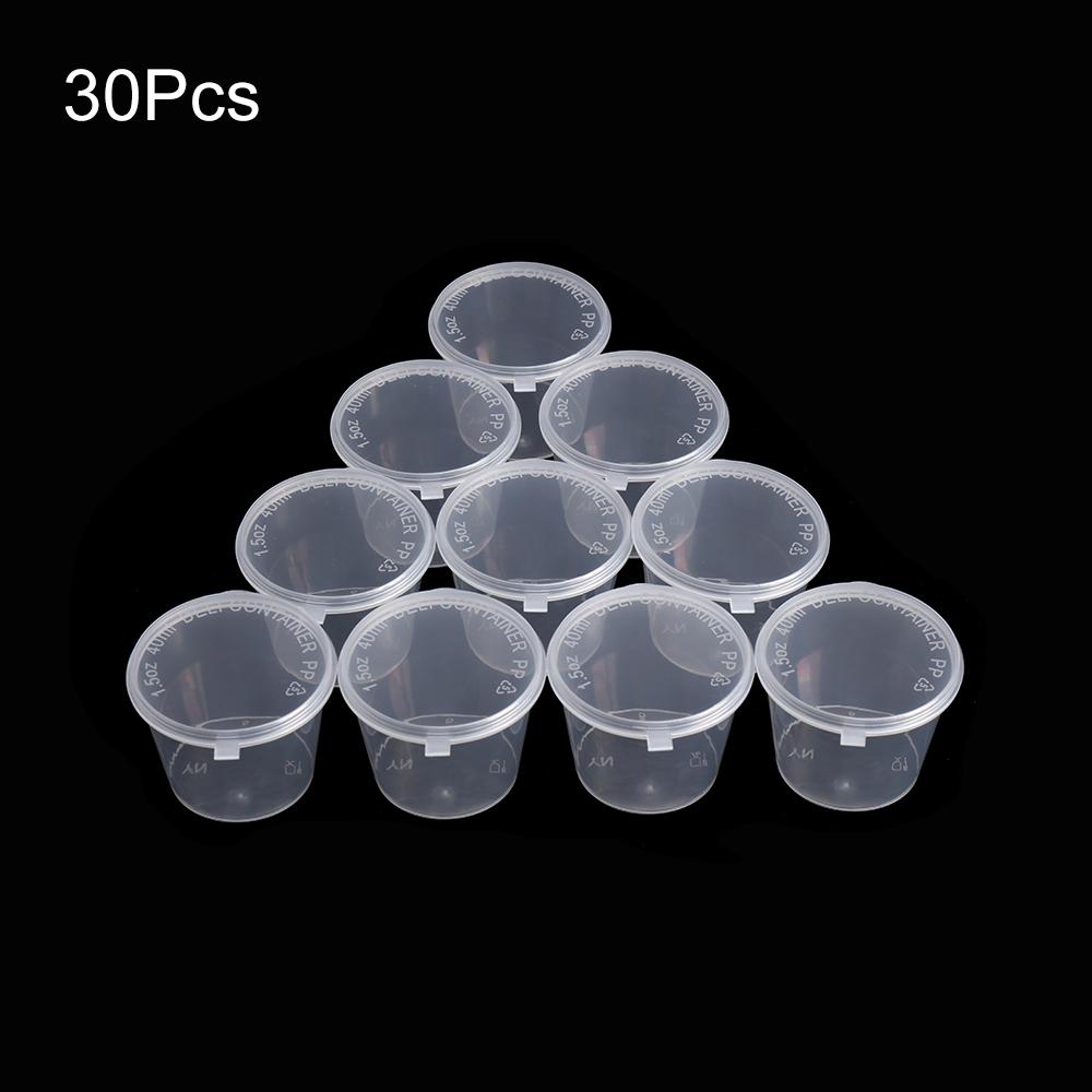 30 шт. Одноразовые пластиковые контейнеры для еды на вынос, Палитра, Соусник, Коробка для пигментов/краски