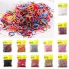 (Projector)1000 / Pack Girl Colorful Fashion Disposable Rubber Band Elastic Hair Band