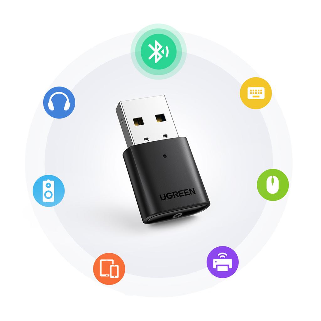 Ugreen USB Bluetooth 5.0 Adapter Black (Model CM390)