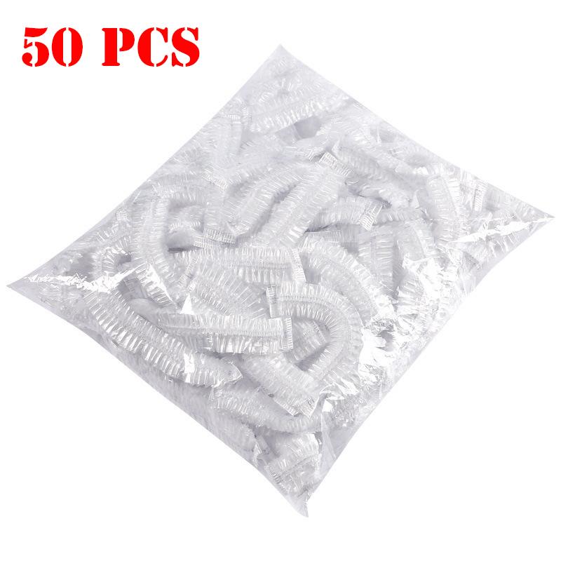 50/100PCS Disposable Food Cover Plastic Wrap Elastic Food Lids For Fruit Bowls Cups Caps Storage Kitchen Fresh Keeping Saver Bag