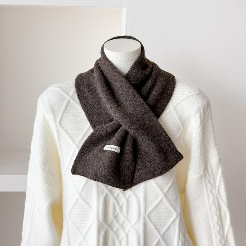 Womens Wool Blend Knit Infinity Scarf Neck Warmth Casual Style Winter