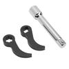 3Pcs Pry Bar Wrench Adapter Set Square and Star Pry Bar 12in Drive Wrench Adaptor Head Set