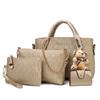 2024 Summer Women's Crocodile Pattern Handbag Set - Four-Piece with Bear Shoulder and Messenger Bags